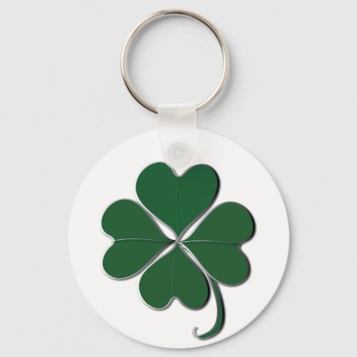 Lucky 4 Leaf Clover Keychain