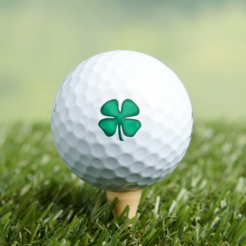 Lucky 4 Leaf Irish Clover Bridgestone golf balls