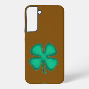 Lucky 4 Leaf Irish Clover brown S22Plus phone case