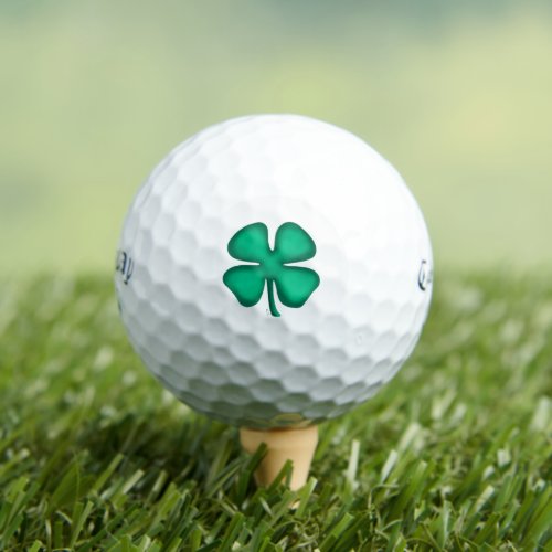 Lucky 4 Leaf Irish Clover Callaway Soft golf balls
