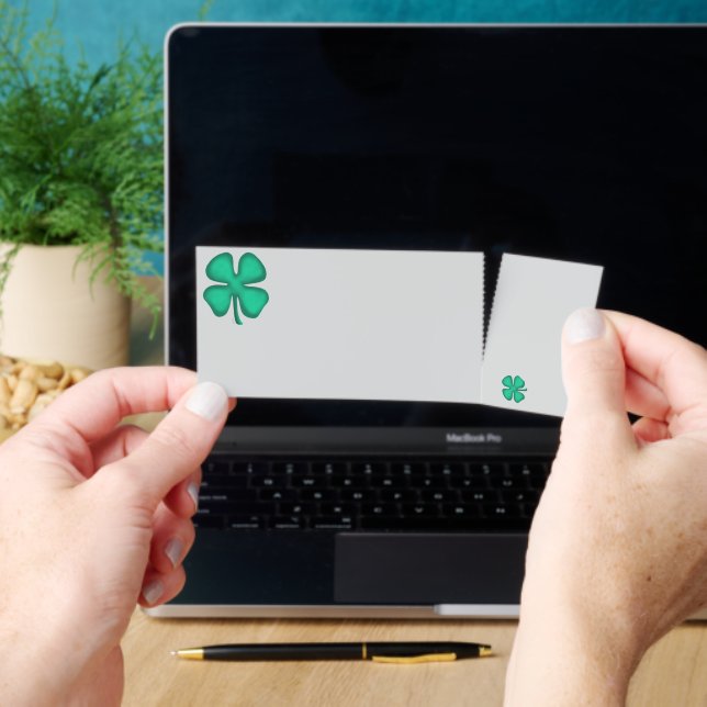 Lucky 4 Leaf Irish Clover gray event tickets (Insitu (HandHeld))