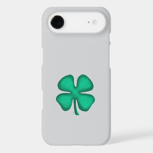 Lucky 4 Leaf Irish Clover gray iPhone 17 Air case