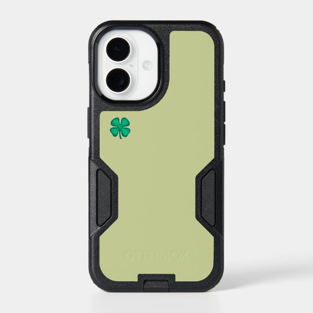 Lucky 4 Leaf Irish Clover green iPhone 17 OB case (Back)