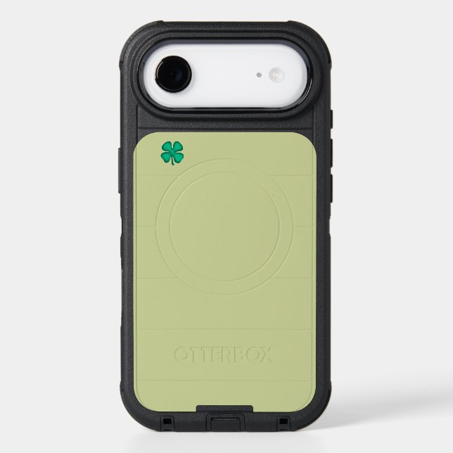 Lucky 4 Leaf Irish Clover green iPhone 17 OB case (Back)