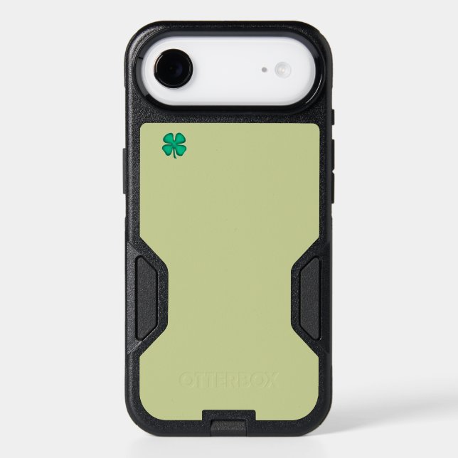 Lucky 4 Leaf Irish Clover green iPhone 17 OB case (Back)