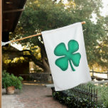 Lucky 4 Leaf Irish Clover House Flag at Zazzle