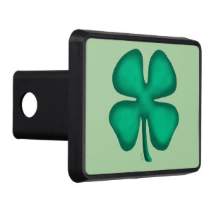 Lucky 4 Leaf Irish Clover lg hitch cover receiver