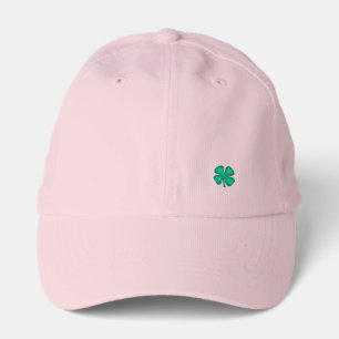 Lucky 4 Leaf Irish Clover pink golf perform cap