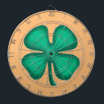 Lucky 4 Leaf Irish Clover tan dartboard<br><div class="desc">Lucky 4 Leaf Irish Clover dartboards are a great way to show 'your Irish' and dartboards for darts players on St. Patrick's Day or any day. Lucky 4 Leaf Irish Clover is Steamy Raimon original art and has 1st 4-leaf clover design for sale ever on www anywhere.</div>
