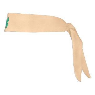 Lucky 4 Leaf Irish Clover tan headband
