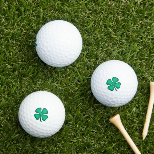 Lucky 4 Leaf Irish Clover value golf balls