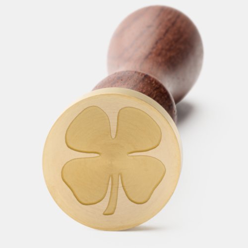 Lucky 4 Leaf Irish Clover wax seal stamper