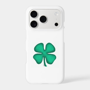 Lucky 4 Leaf Irish Clover white iPhone 17 Pro case