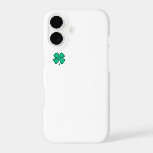 Lucky 4 Leaf Irish Clover white iPhone 17 S case