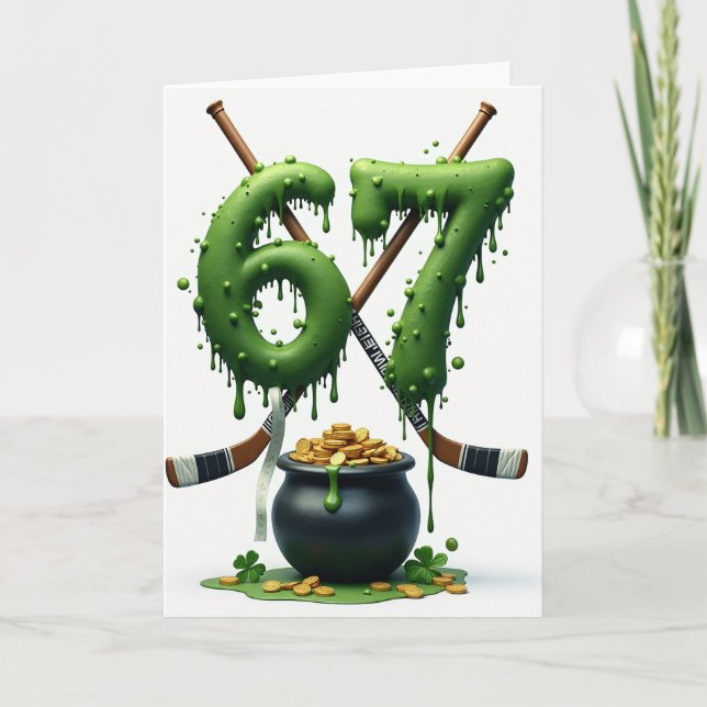 Lucky 67 Hockey Fortune Card (Front)