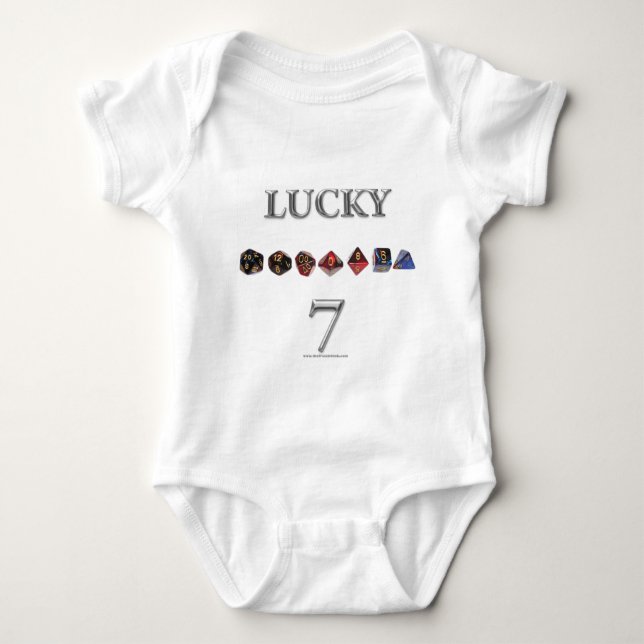 Lucky 7 baby bodysuit (Front)