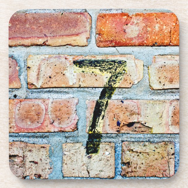 Lucky 7 drink coaster (Front)