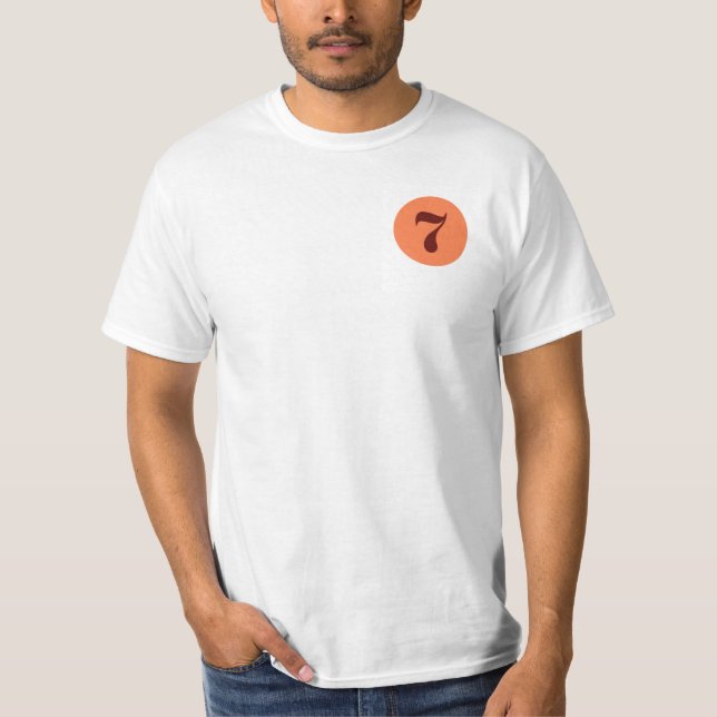 Lucky 7 orange T-Shirt (Front)