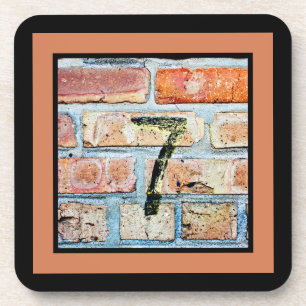 Lucky 7 Plaid Beverage Coaster