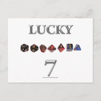 Lucky 7 postcard