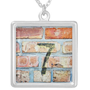 Lucky 7 silver plated necklace