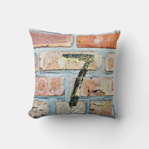 Lucky 7 throw pillow