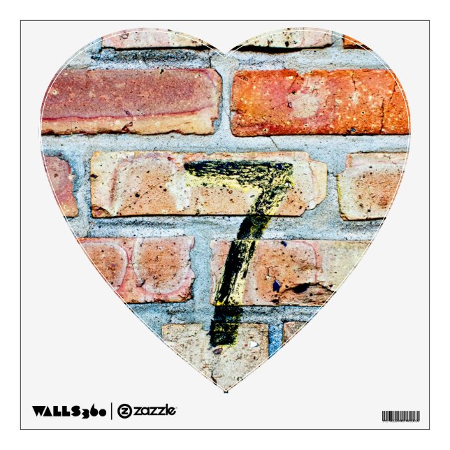 Lucky 7 wall sticker (Front)