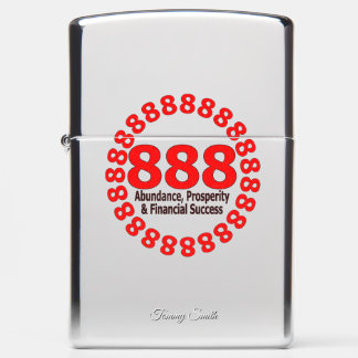 Lucky 888 Angel Number – Prosperity & Abundance Zippo Lighter