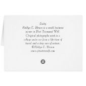 Lucky, a blank card (Back Horizontal)