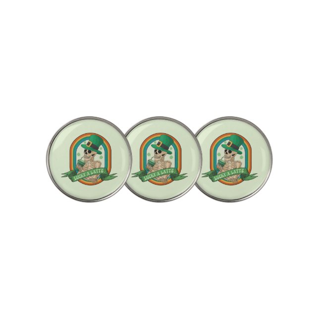 Lucky A Latte Golf Ball Marker (3 Up)