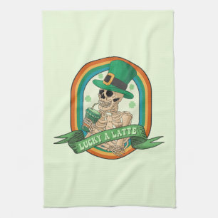 Lucky A Latte Kitchen Towel