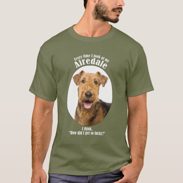 Lucky Airedale T-Shirt (Front)