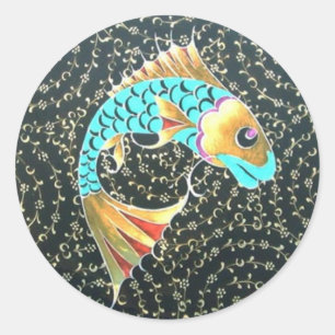 Lucky Amulet Good Fortune Symbol Classic Round Sticker