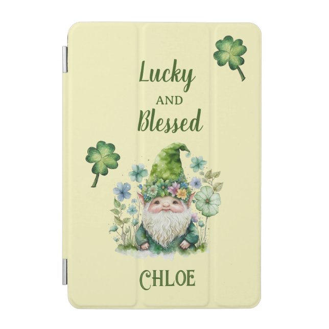 Lucky and Blessed Gnome  iPad Mini Cover (Front)