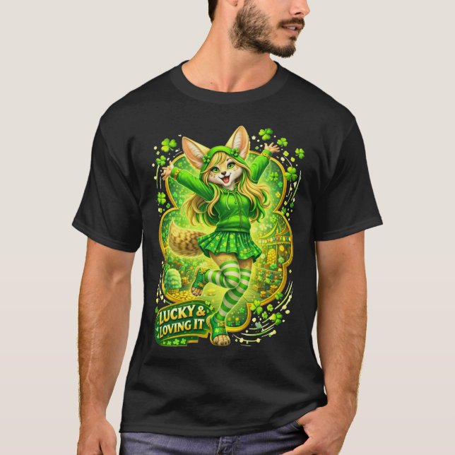 Lucky And Loving It T-Shirt (Front)