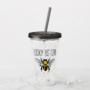 Lucky As Can Be Acrylic Tumbler