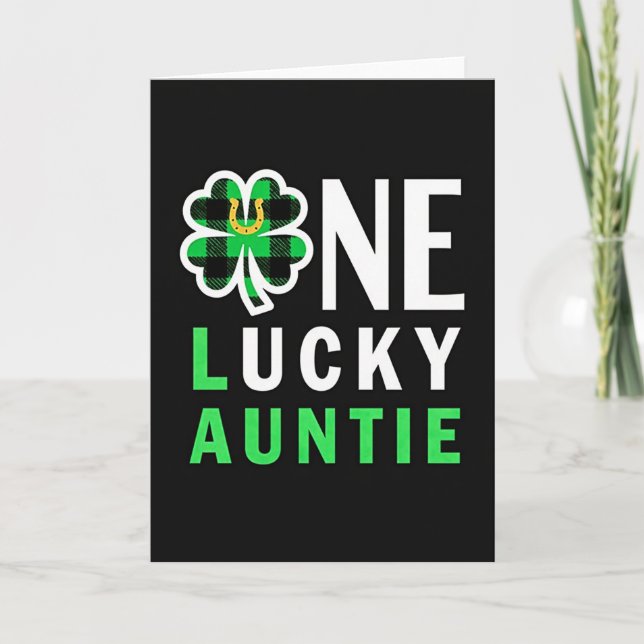 Lucky Auntie Clover Card (Front)