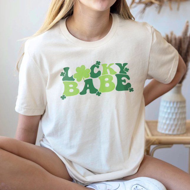 Lucky Babe St Patricks Day T-Shirt (Creator Uploaded)