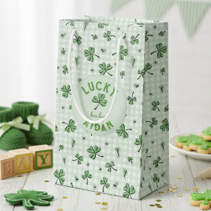 Lucky Baby Green Gender Neutral St Paddys  Small Gift Bag