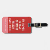 Lucky Bag Red Luggage Tag | Zazzle