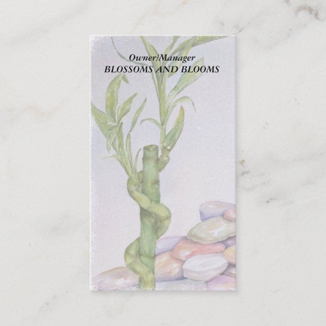LUCKY BAMBOO CUSTOMIZABLE BUSINESS CARDS (Front)
