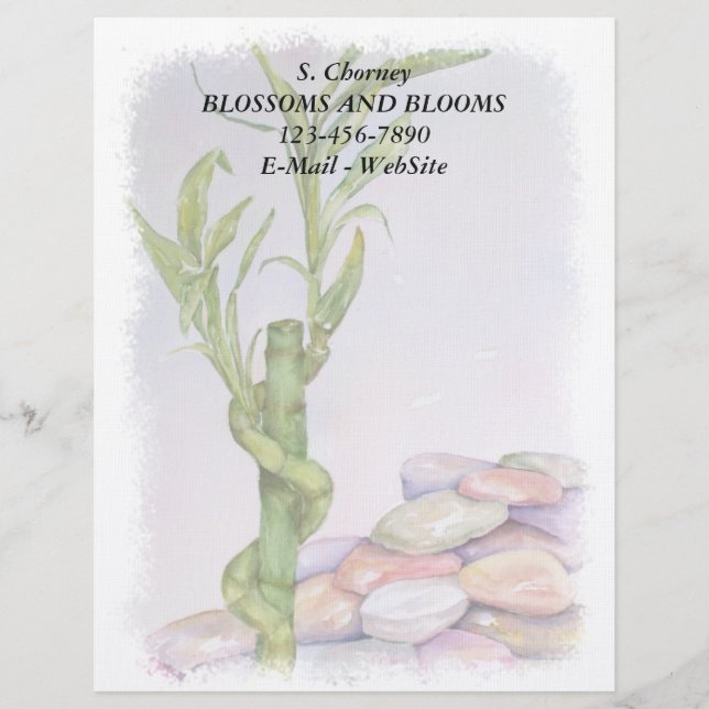 LUCKY BAMBOO CUSTOMIZABLE LETTERHEAD (Front)