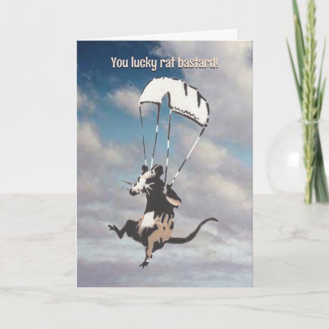 Lucky Bastard Retirement Card (Front)