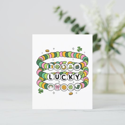 Lucky Beaded Bracelet St. Patrick’s Day Design (Standing Front)
