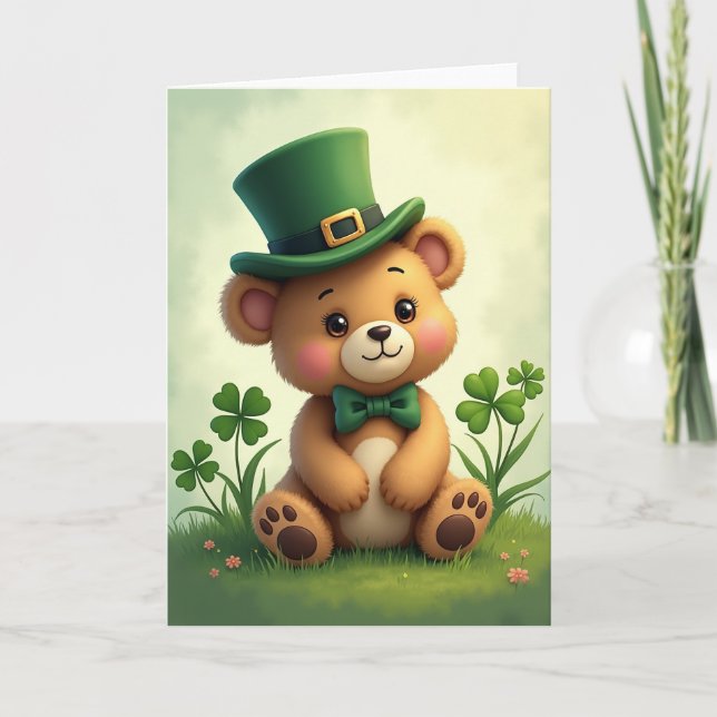 Lucky Bear Friend Card (Front)