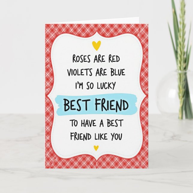 Lucky Best Friend Card (Front)