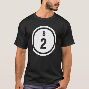 Lucky Bingo Caller Group B2 Bingo Ball T-Shirt