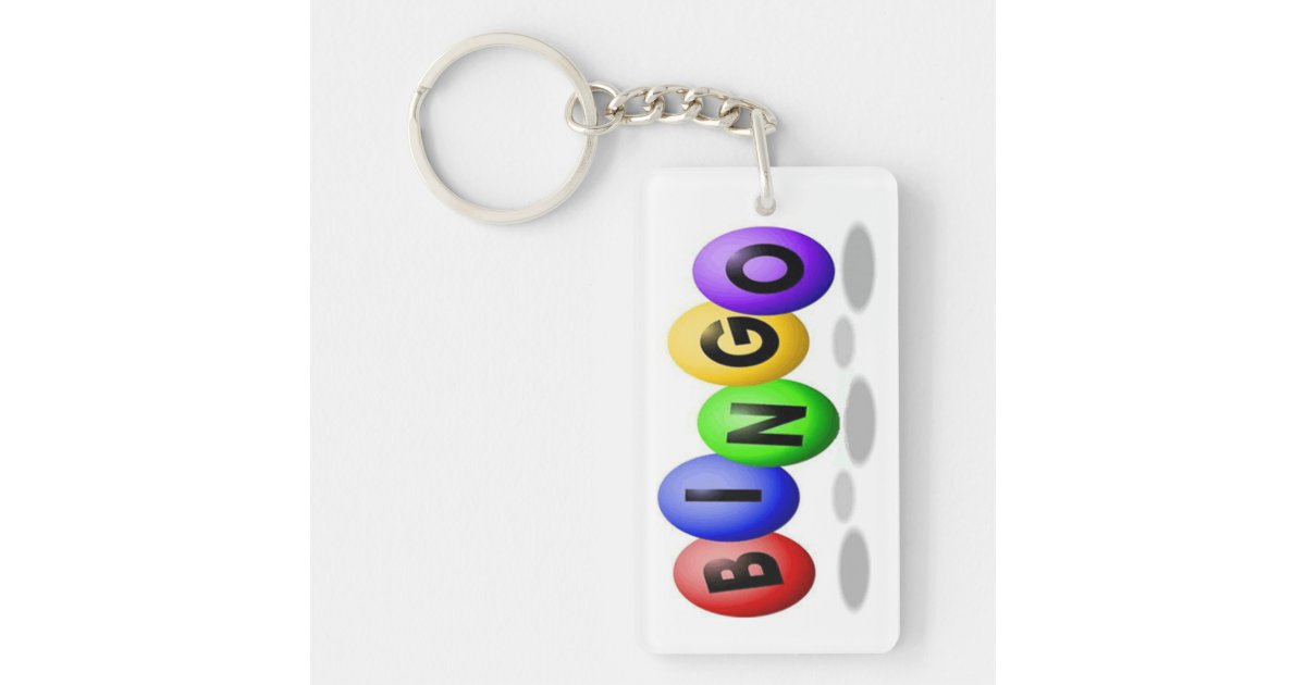 Lucky Bingo Keychain Zazzle
