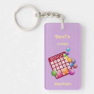Lucky BINGO Keychain *Personalize*