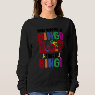 Lucky Bingo Women Men Lucky Bingo Gambler Sweatshirt